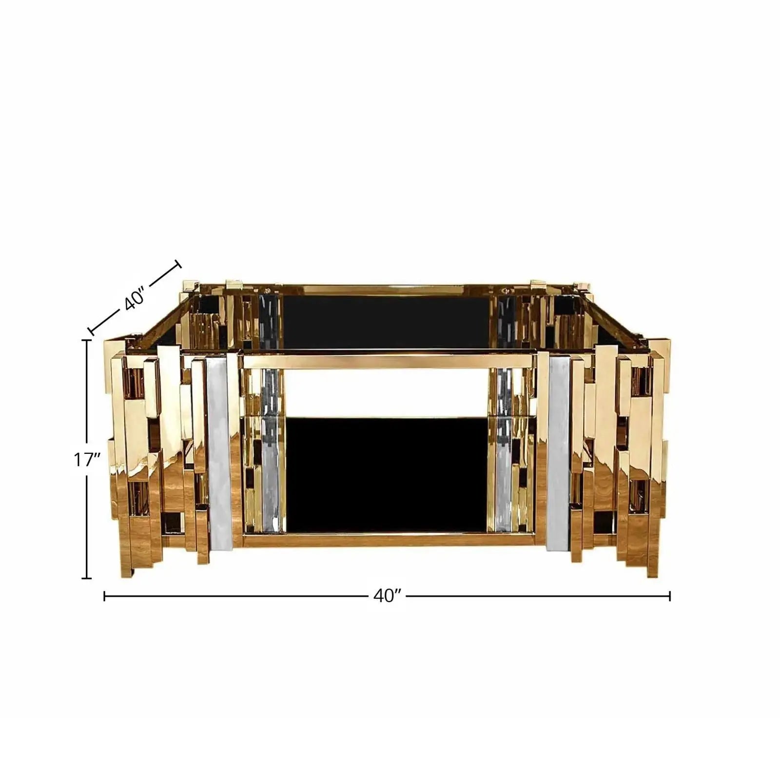 Sq Titanium Gold Polished Stainless Steel Base Polished Stainless Steel Base Stylish Dlm