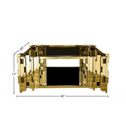 Sq Titanium Gold Polished Stainless Steel Base Dlm RG