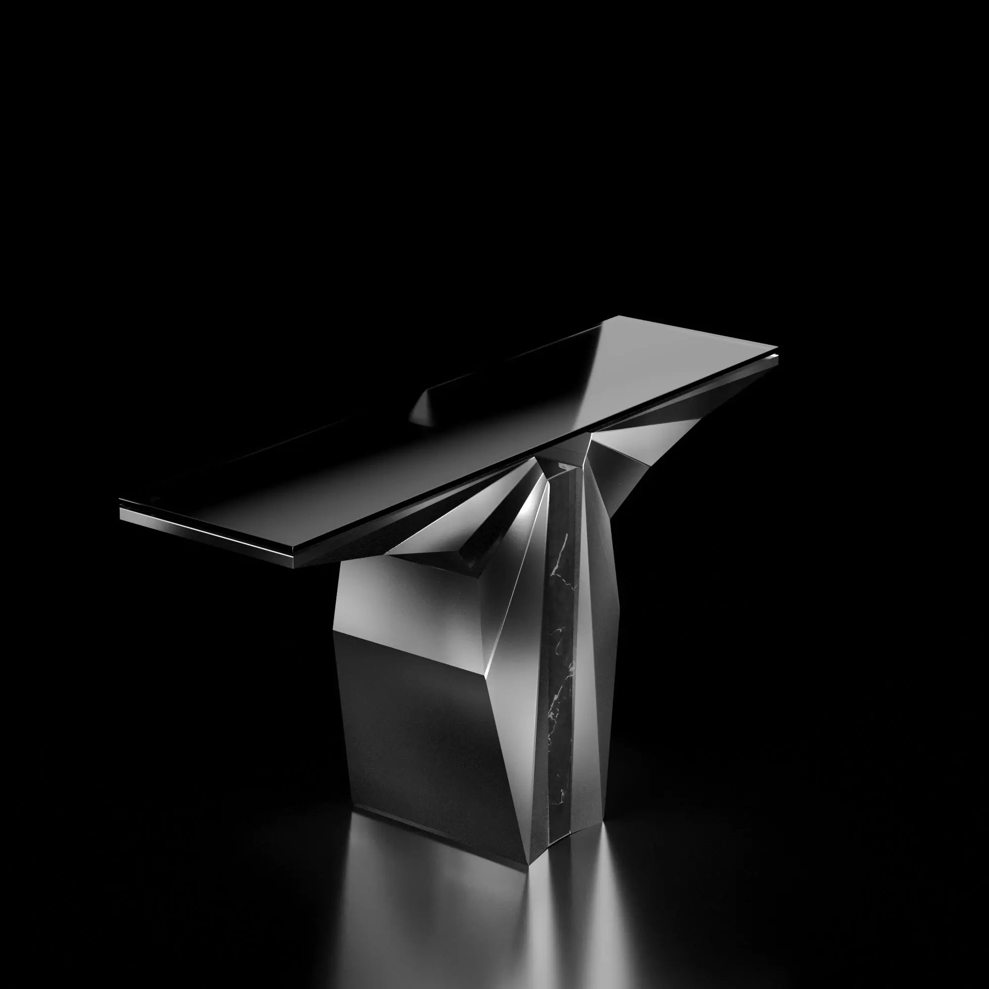 Palm Console Tables-Silver-AllaModa Furniture