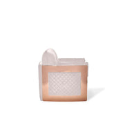 Adagio Rose Gold Polished Stainless Steel Base Beige Roberto Grassie Sofa Set RG