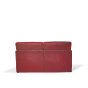 Adagio Rose Gold Polished Stainless Steel Base Burgandy Luxury Sofa Set RG