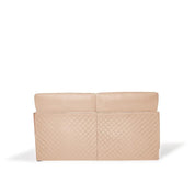 Adagio Rose Gold Polished Stainless Steel Base Dark Beige Modern Sofa Set RG