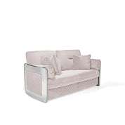 Adagio Silver Beige Modern Sofa Set