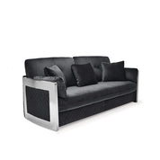 Adagio Silver Black Luxury Sofa Set
