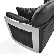 Adagio Silver Black Luxury Sofa Set