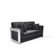 Adagio Silver Black Modern Sofa Set
