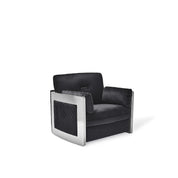 Adagio Silver Black Stylish Sofa Set