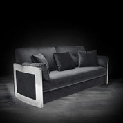 Adagio Silver Black Stylish Sofa Set