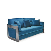 Adagio Silver Dark Blue Luxury Sofa Set