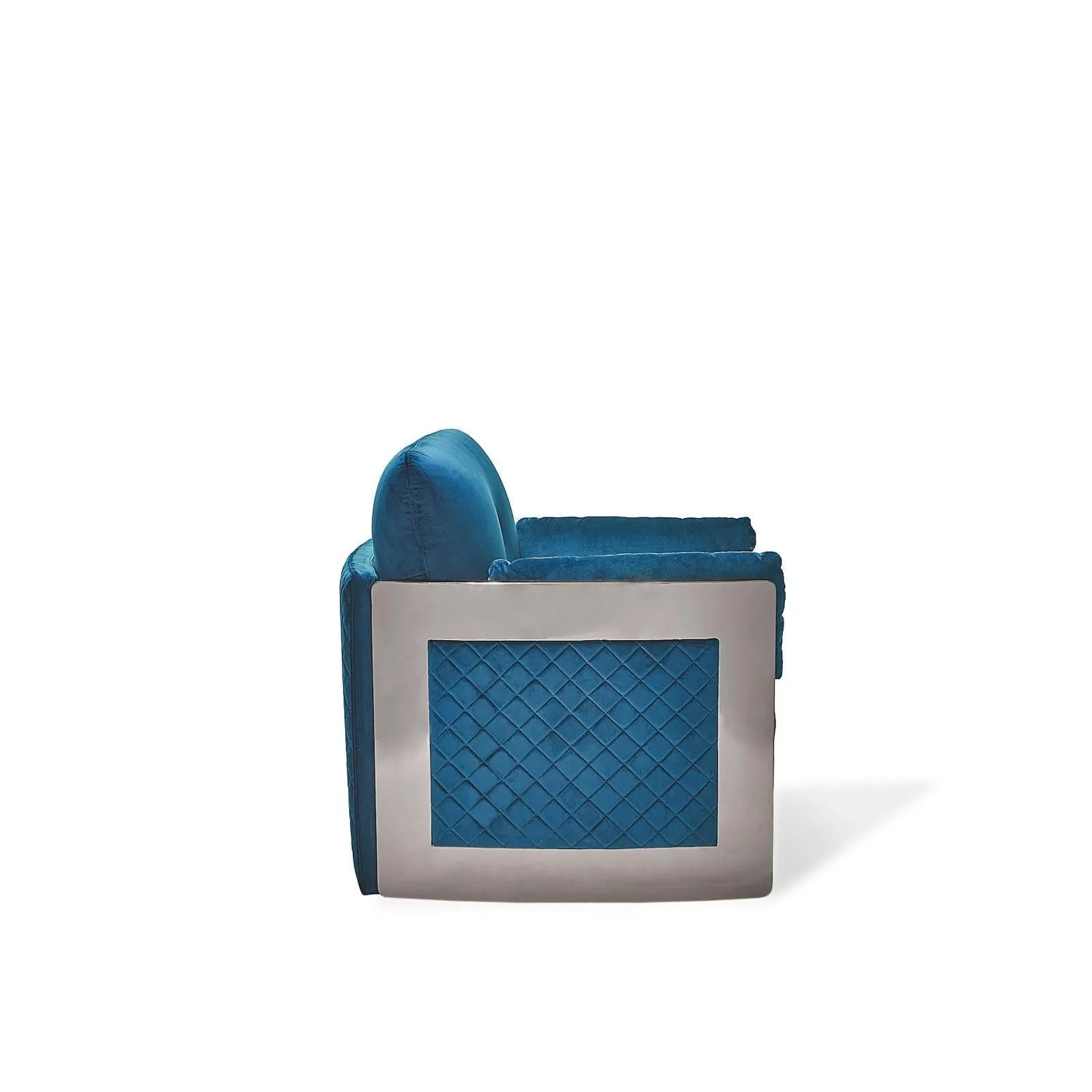 Adagio Silver Dark Blue Roberto Grassie Sofa Set