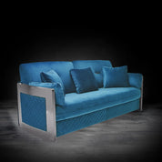 Adagio Silver Dark Blue Stylish Sofa Set