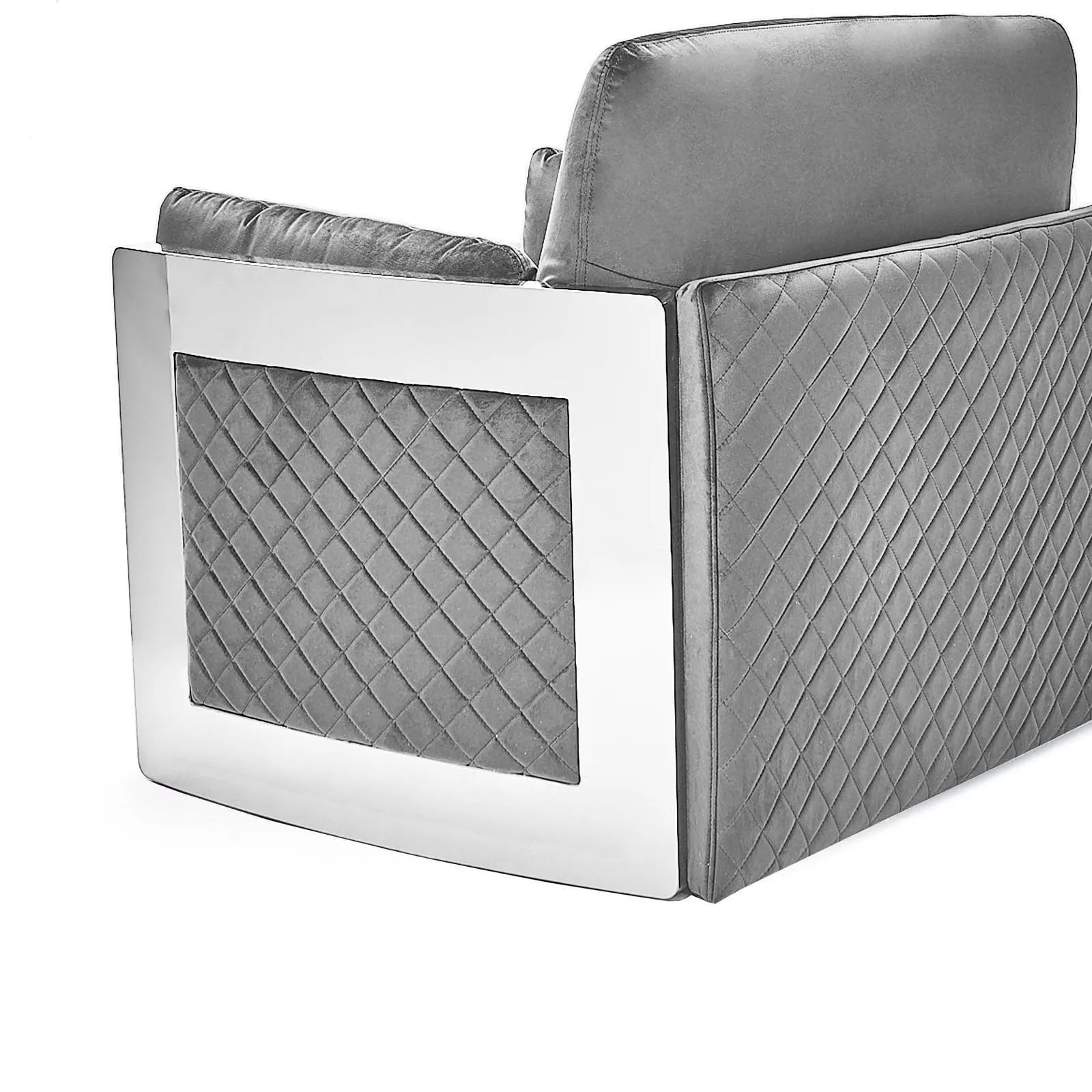 Adagio Silver Gray Roberto Grassie Sofa Set