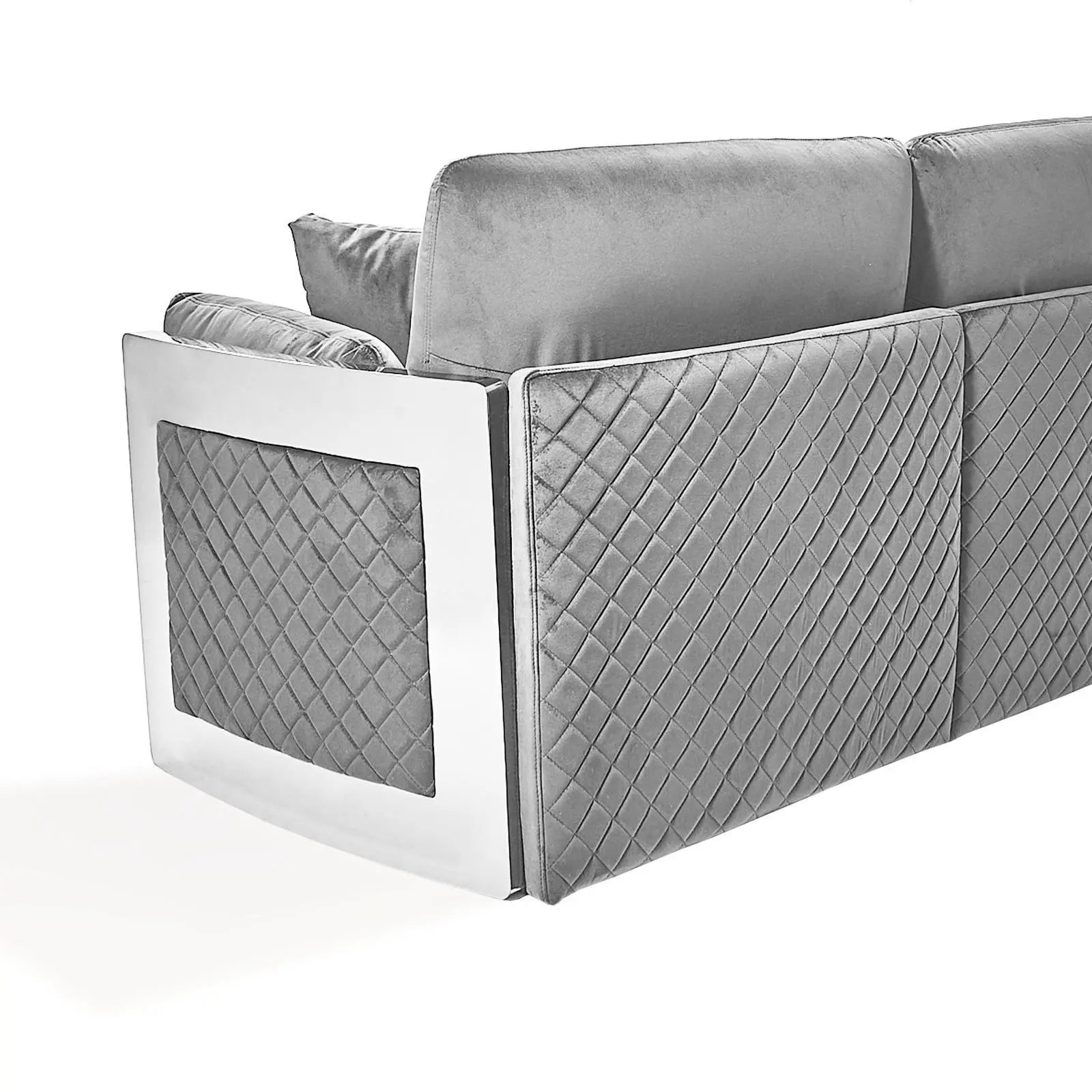 Adagio Silver Gray Stylish Sofa Set