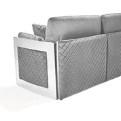 Adagio Silver Gray Stylish Sofa Set