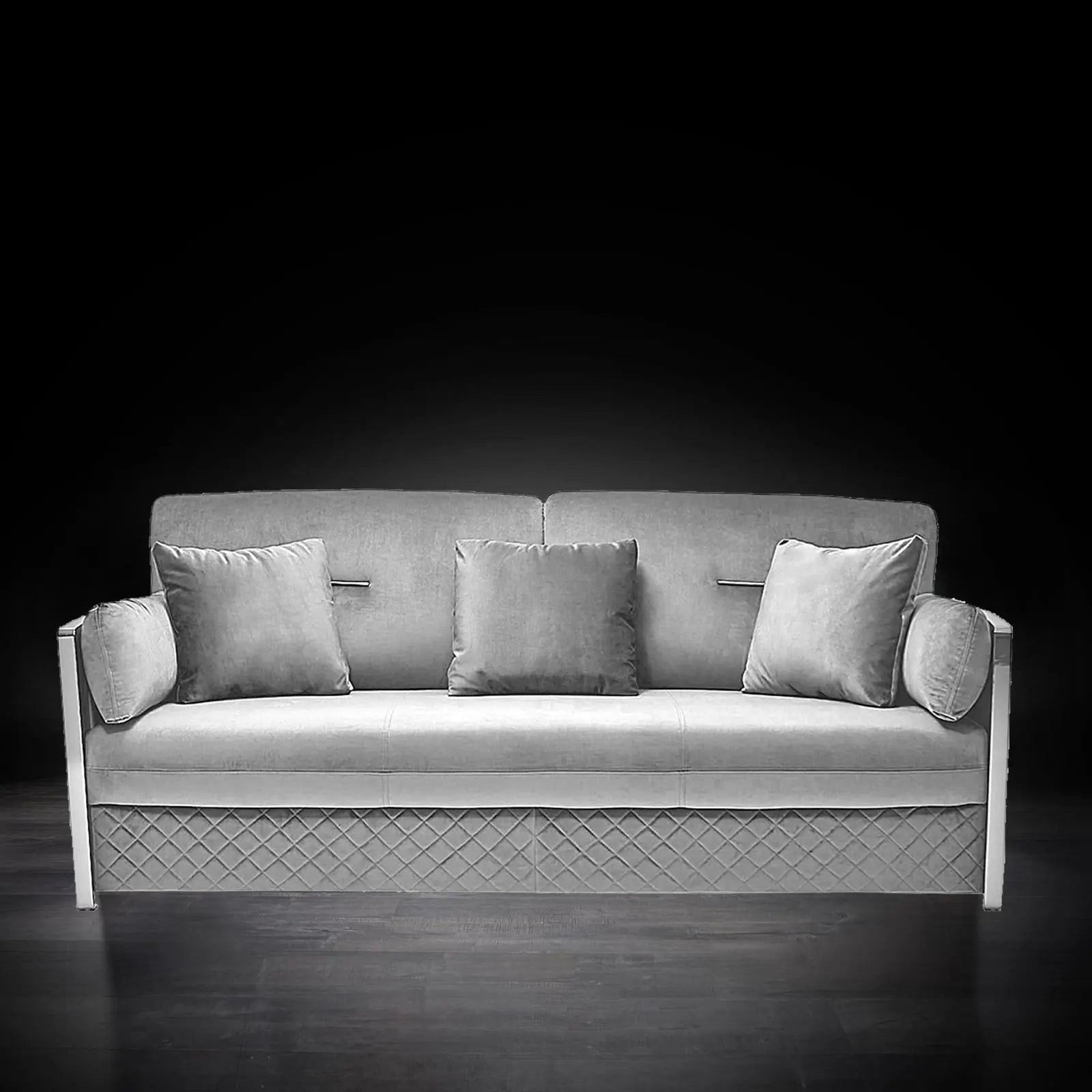 Adagio Silver Gray Stylish Sofa Set