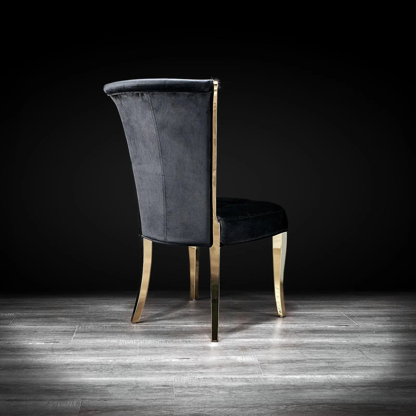Alanso Gold Black Luxury Dining Chair