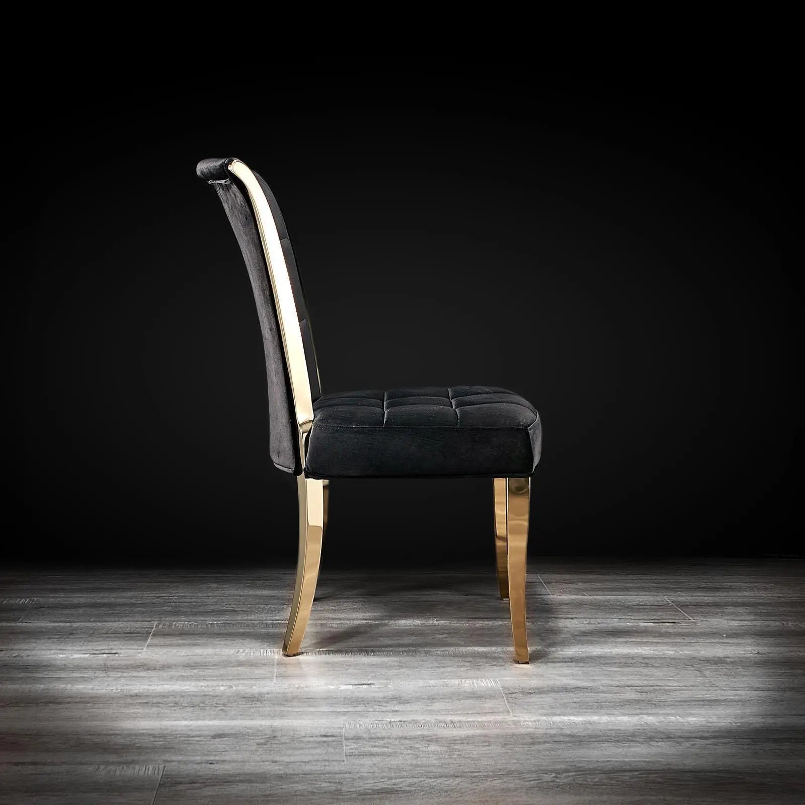 Alanso Gold Black Roberto Grassie Dining Chair