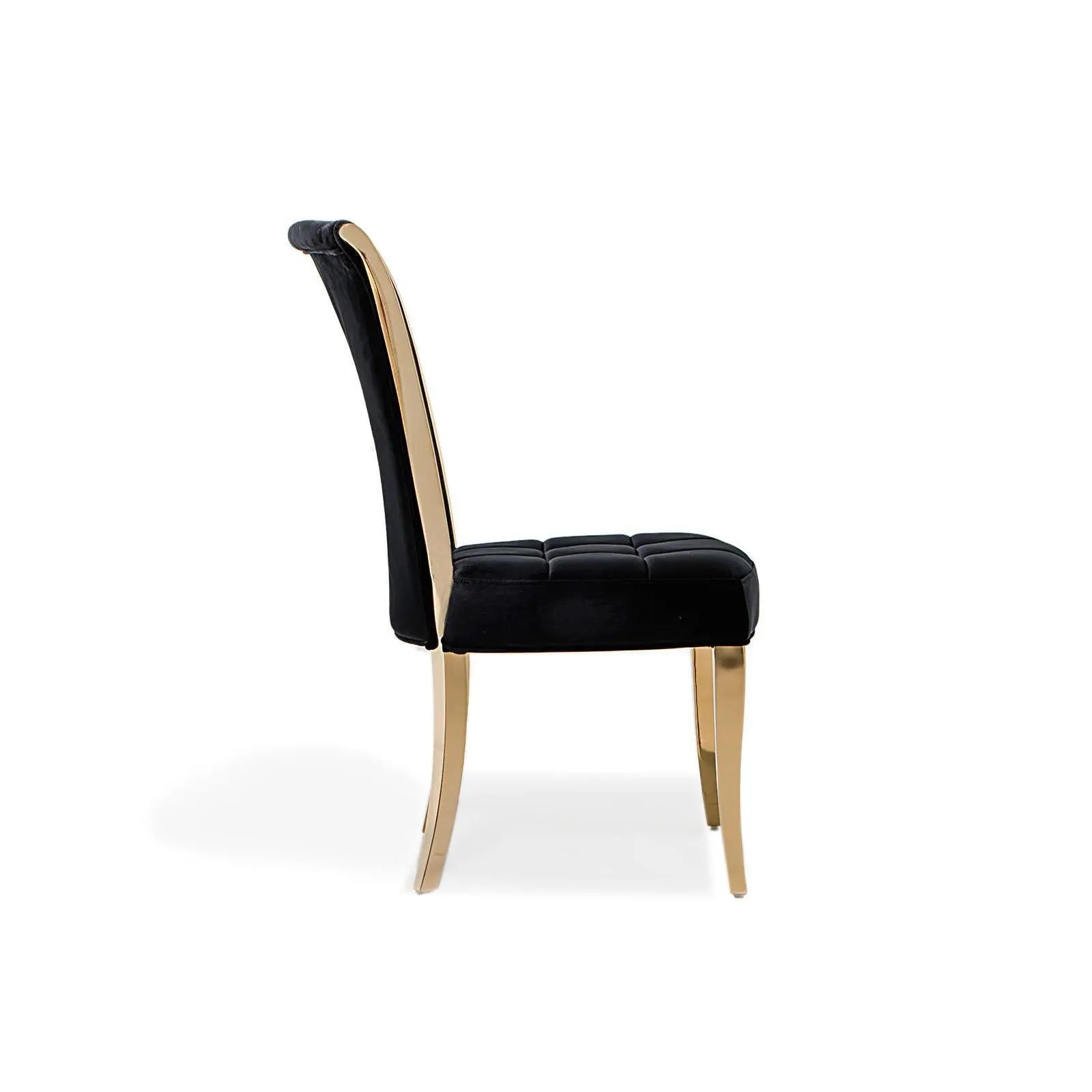 Alanso Gold Black Stylish Dining Chair