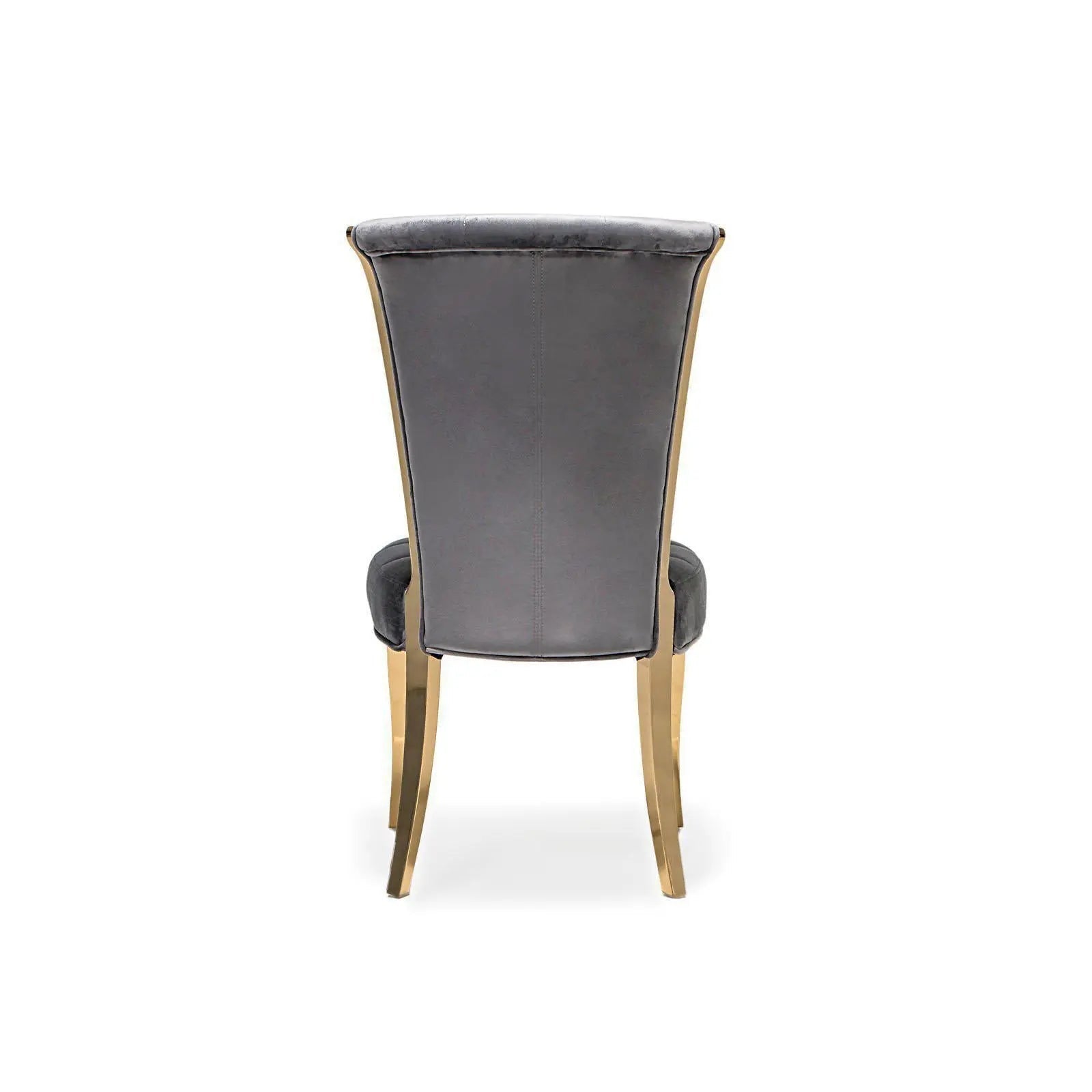 Alanso Gold Gray Luxury Dining Chair