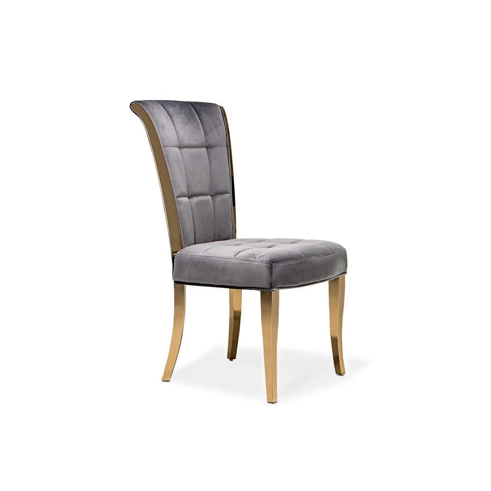 Alanso Gold Gray Modern Dining Chair