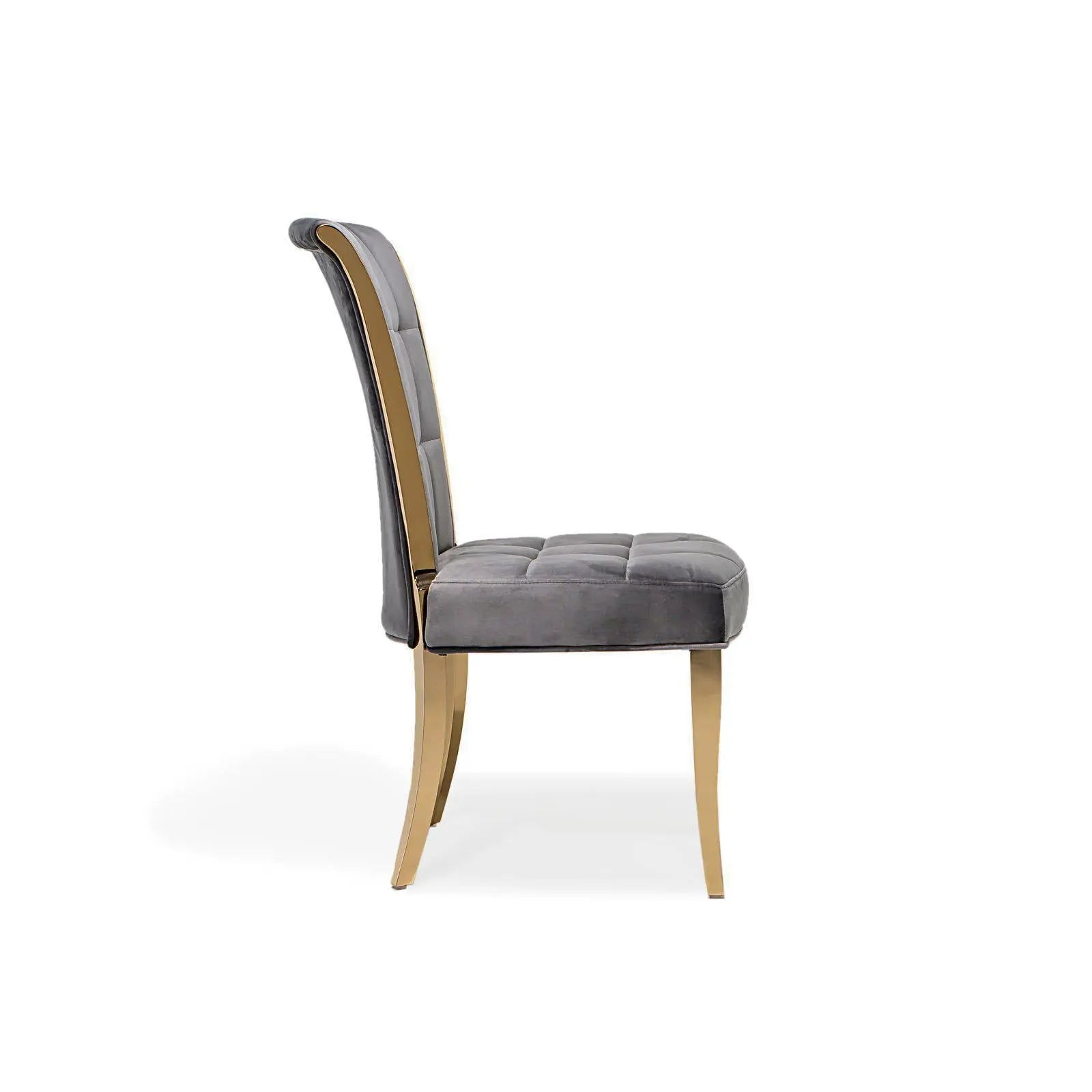 Alanso Gold Gray Stylish Dining Chair