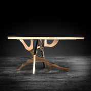 Albero Rose Gold Polished Stainless Steel Base Stylish Console Table RG