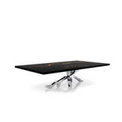 Albero Polished Stainless Steel Base Black Mountain Small Coffee Table