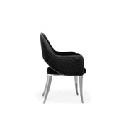 Alegra Silver Black Stylish Dining Chair