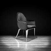 Alegra Silver Black Stylish Dining Chair