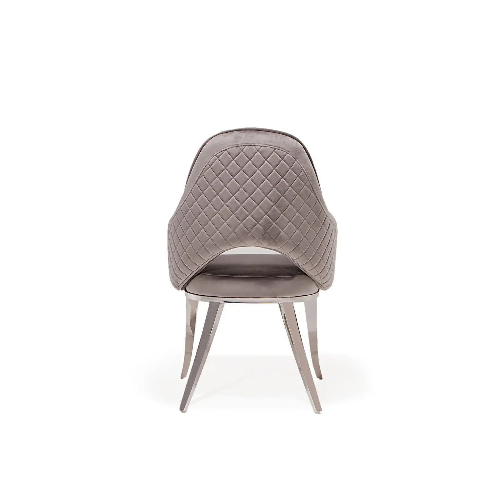 Alegra Silver Gray Luxury Dining Chair