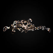 Aurora Rose Gold Polished Stainless Steel Base Modern Wall Art