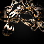 Aurora Rose Gold Polished Stainless Steel Base Stylish Wall Art