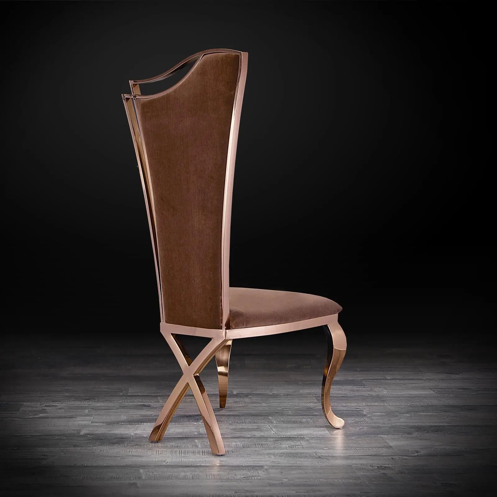 Belladona Vel Brown RG Roberto Grassie Dining Chair