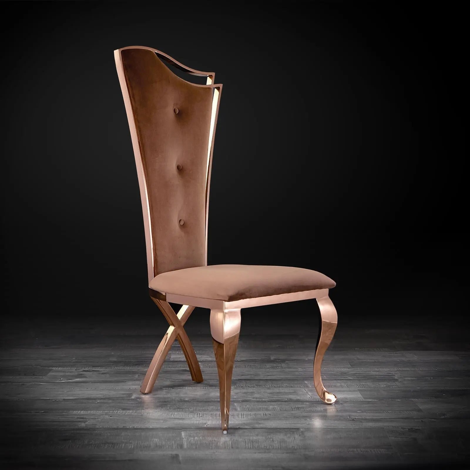 Belladona Vel Brown RG Stylish Dining Chair