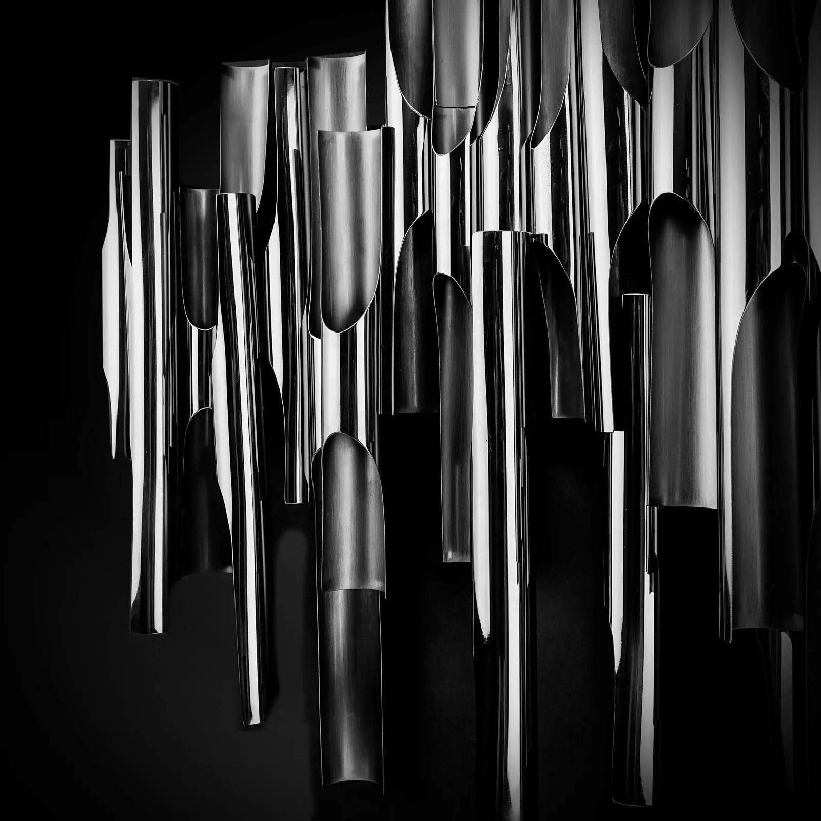 Big Pipe Silver Stylish Wall Art