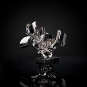 Blooming Silver Modern Sculpture