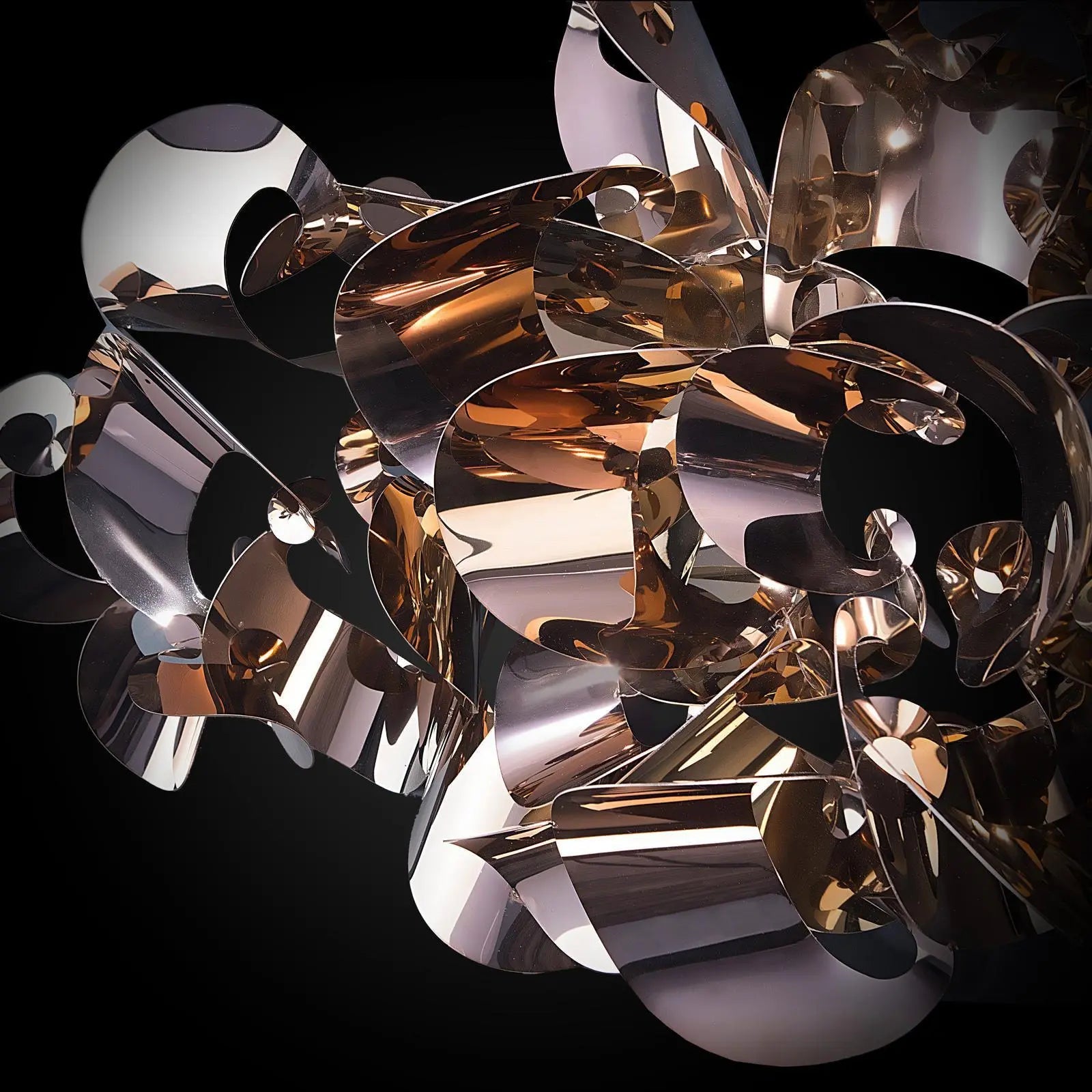 Blooming Rose Gold Stylish Wall Art