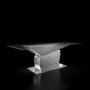 Bologna Rectangular Silver Dining Table Roberto Grassie RG