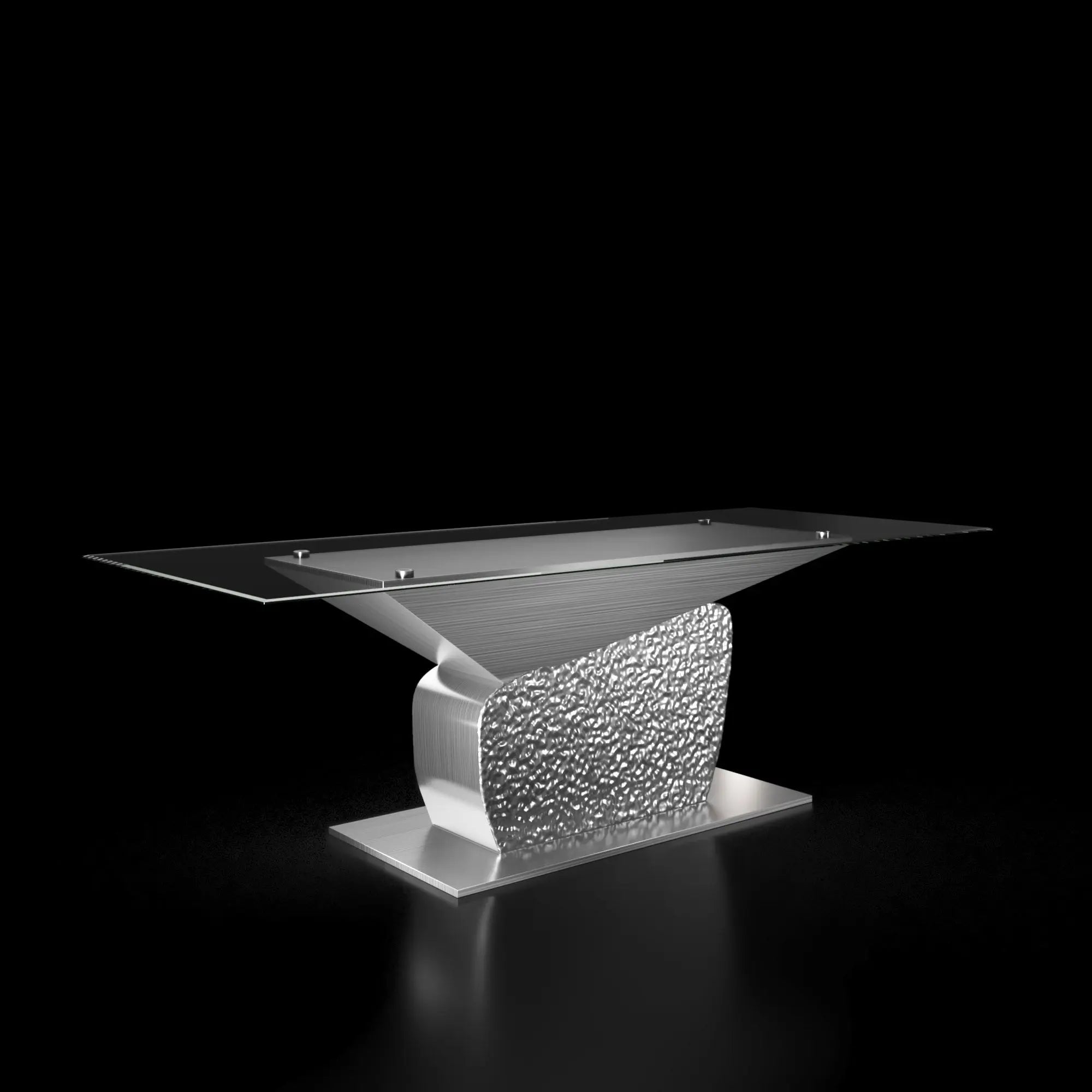 Bologna Rectangular Silver Dining Table Roberto Grassie RG