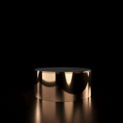 Bottini Large Coffee Round Rose Gold And Black Gold Front