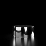 Bottini Large Coffee Round Smoked Black And Black Front