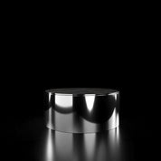 Bottini Large Coffee Round Smoked Black And Black Gold Front