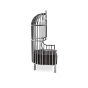 Cage Silver Black Roberto Grassie Accent Chair