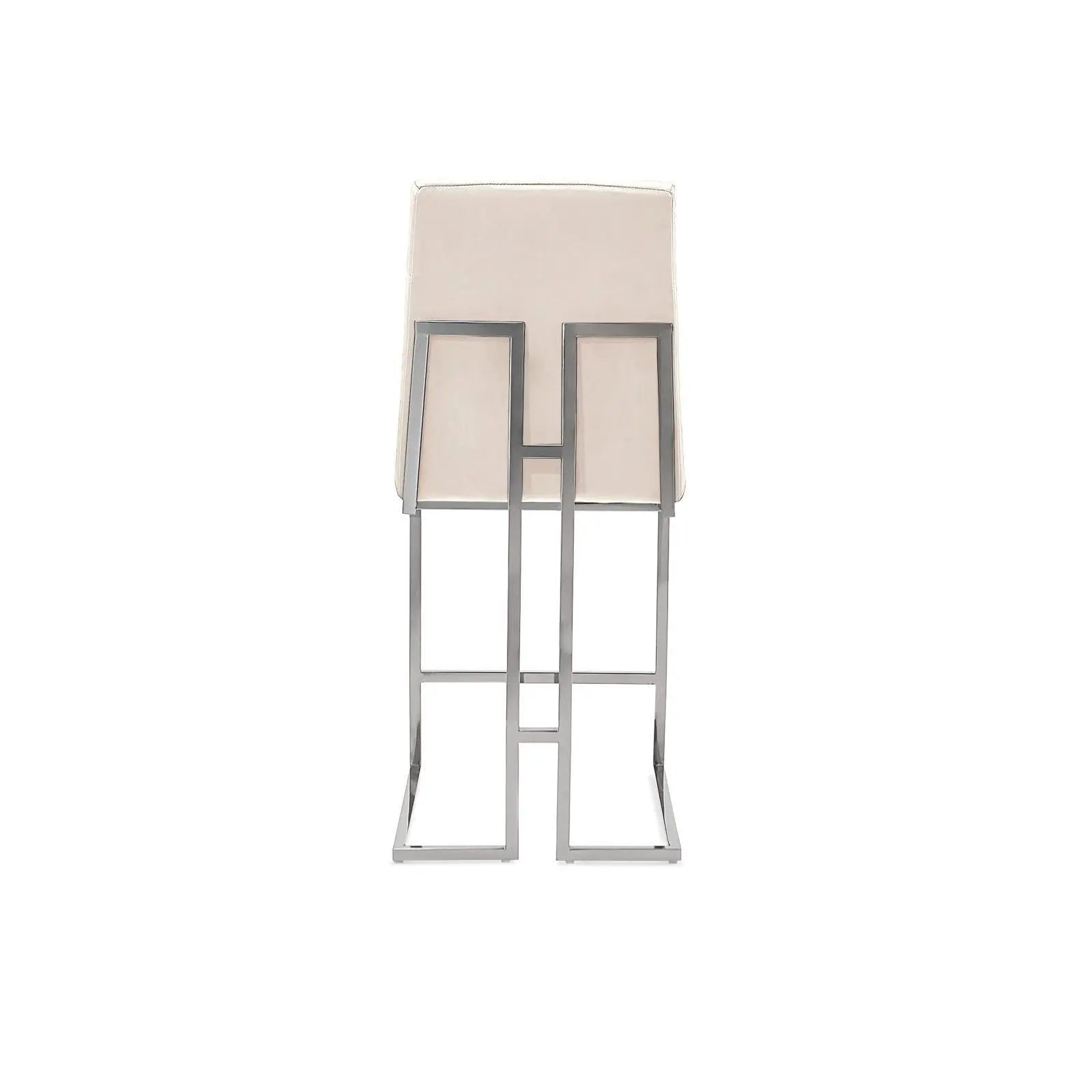 Cameron Silver Beige Modern Counter Stool RG
