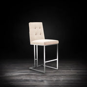 Cameron Silver Beige Stylish Bar Stool