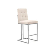 Cameron Silver Beige Stylish Bar Stool