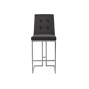 Cameron Silver Black Bar Stool Roberto Grassie