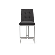 Cameron Silver Black Counter Bar Stool RG