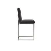Cameron Silver Black Counter Roberto Grassie Bar Stool RG