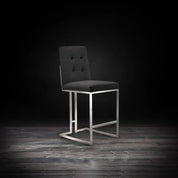 Cameron Silver Black Counter Stylish Bar Stool RG